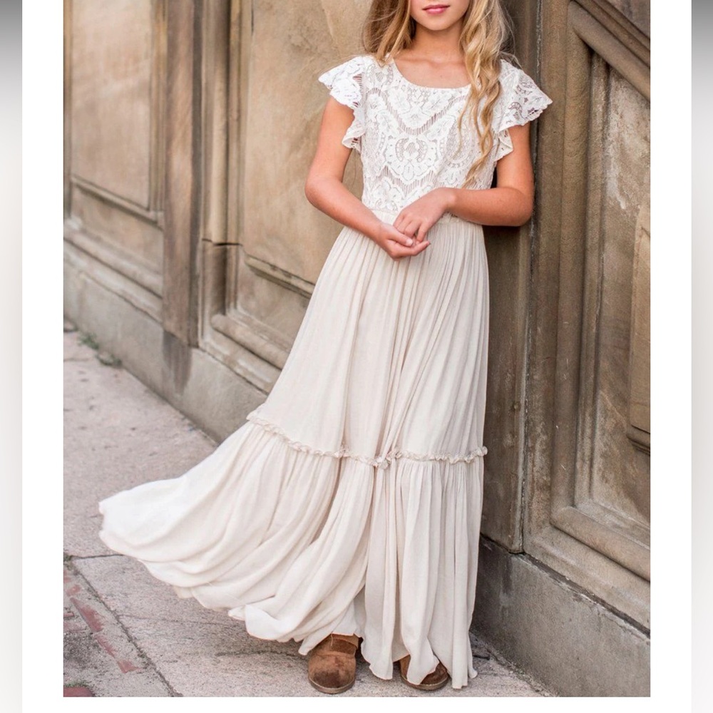 Joyfolie Macy Dress in Cream